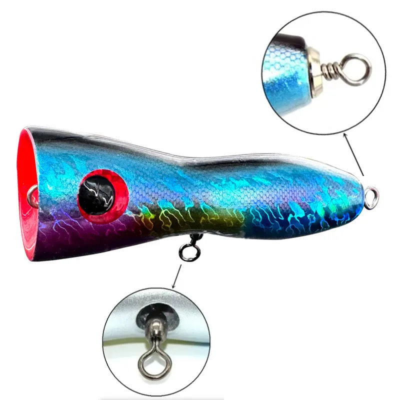 TAKEDO Popper de superficie para mar – madera, atún y lucio - imagen 2