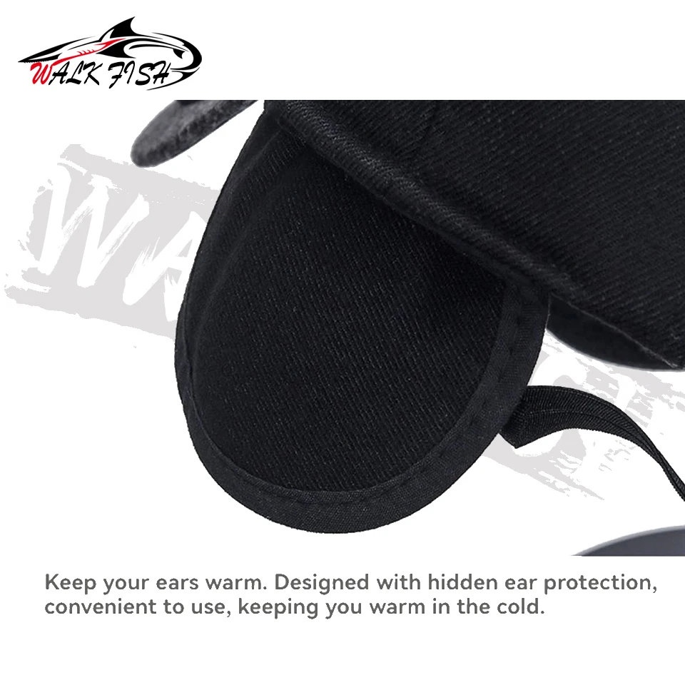 WALK FISH Gorra térmica pesca invierno– Resistente al viento ajustable - imagen 4