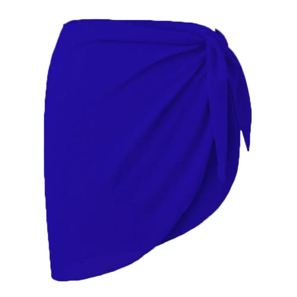 Vestido de playa corto de chifón UPF con sarong transparente versátil - imagen 4