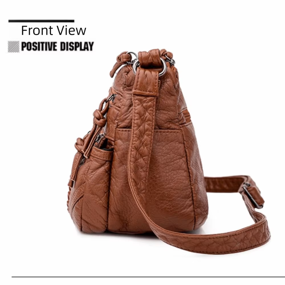 Bolso Retro de Hombro para Mujer en Cuero PU – Tipo Hobo - imagen 5