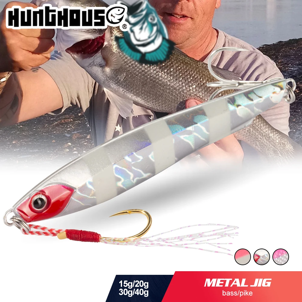 Jig Hunthouse Luminoso – Jig metálico de hundimiento lento para lubina - imagen 4