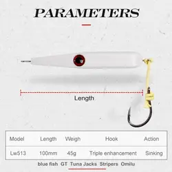 Golden Gun GT señuelo lápiz mar sumergible para embarcación
