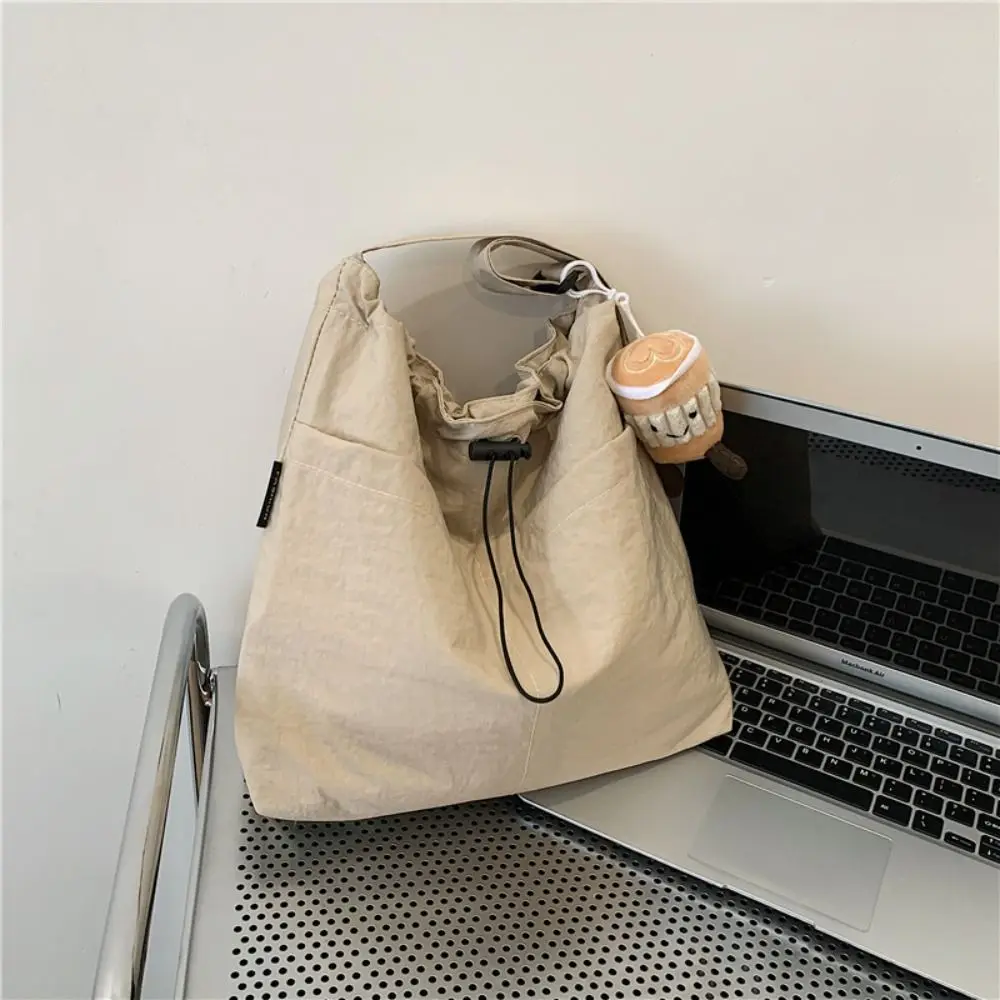 Bolso bandolera de nylon mujer moderno – gran capacidad color liso - imagen 3