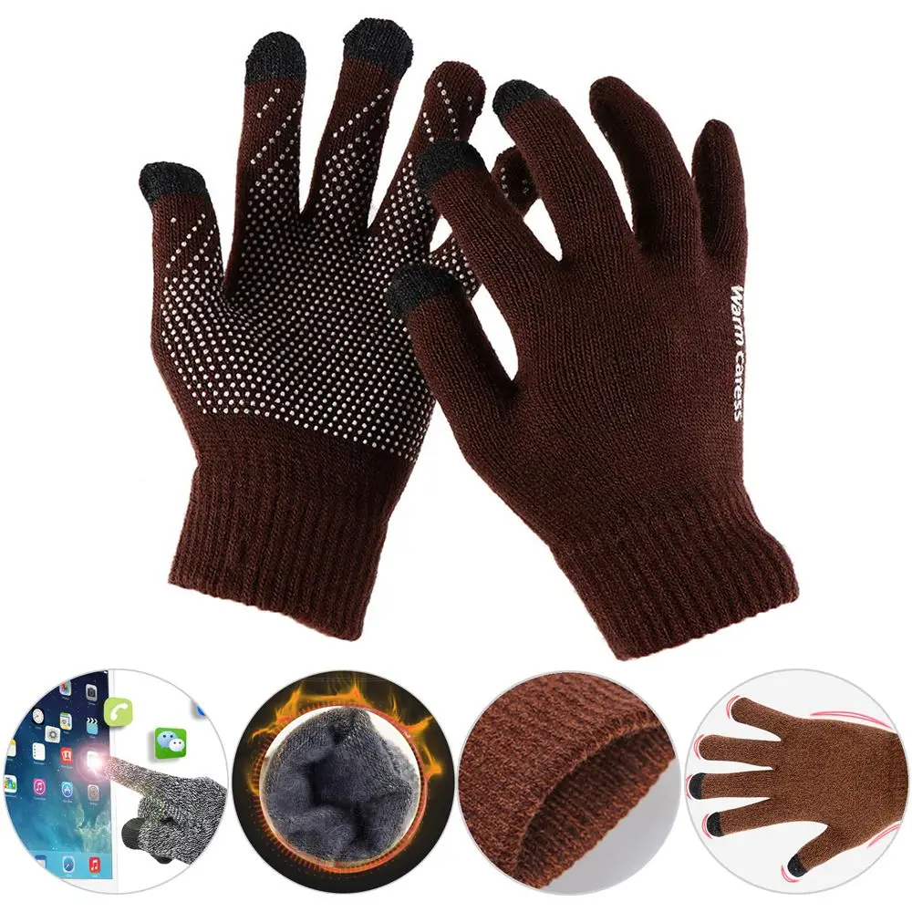 Guantes táctiles en uso con smartphone