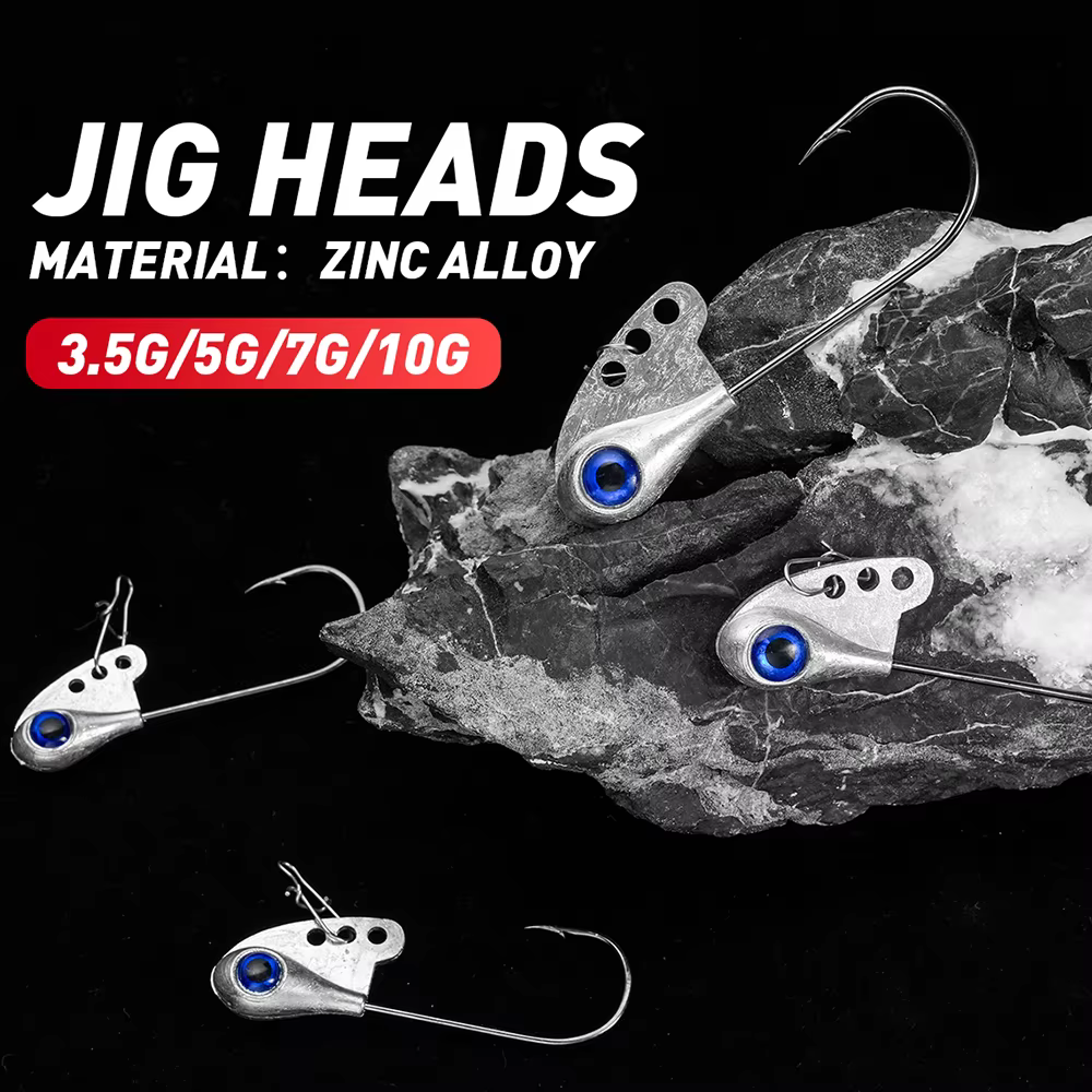 Jig Head con púas para Ned Rig – Kit multipeso señuelos vinilo