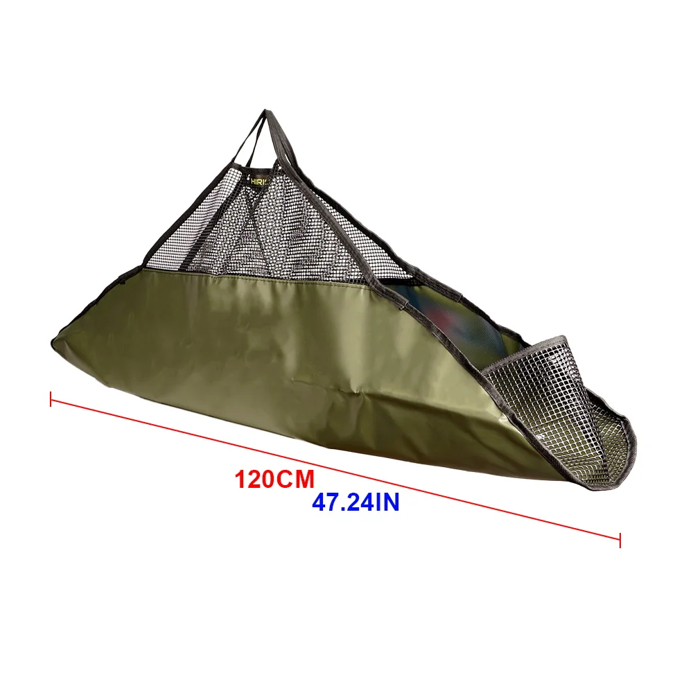 Báscula de pesca plegable 120 cm con malla camuflaje y asa - imagen 5