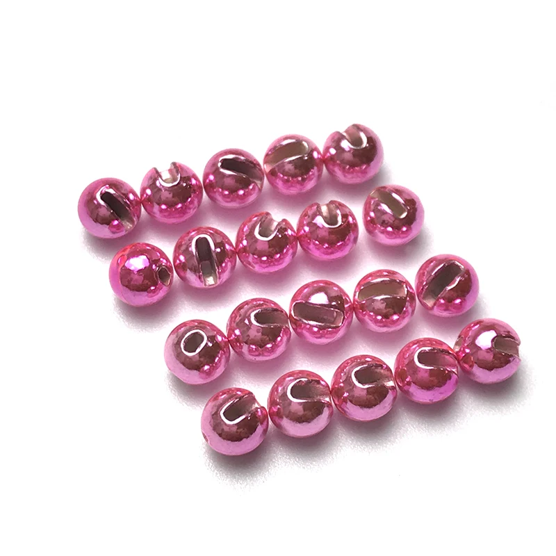 Bola de mosca sólida rosa ranurada para ninfa de trucha - imagen 2
