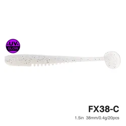 Señuelo vinilo TSURINOYA gusano cola flexible T UV para pez roca