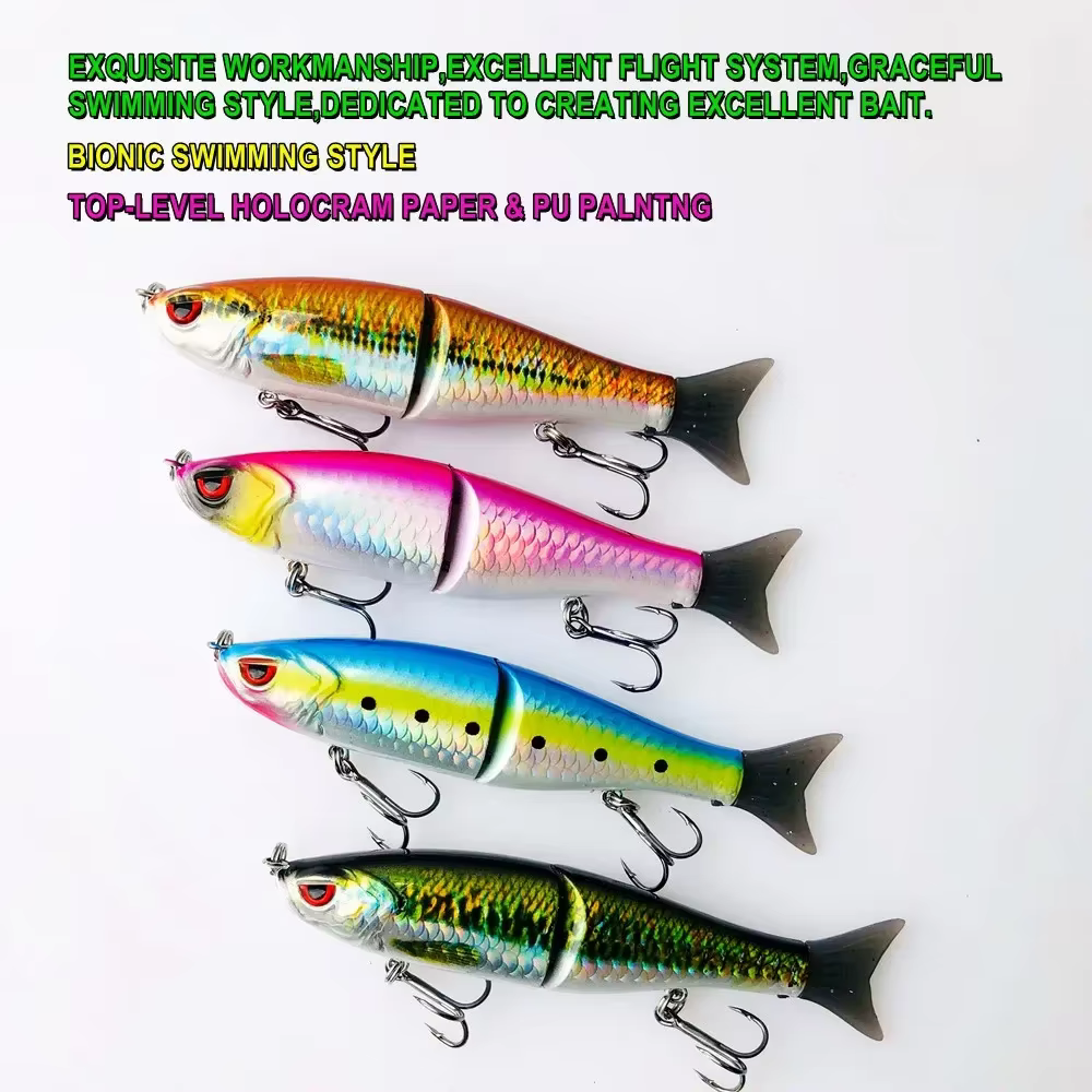 GREENSPIDER Swimbait Wobbler lento Junta S – Señuelo vinilo pesca - imagen 4