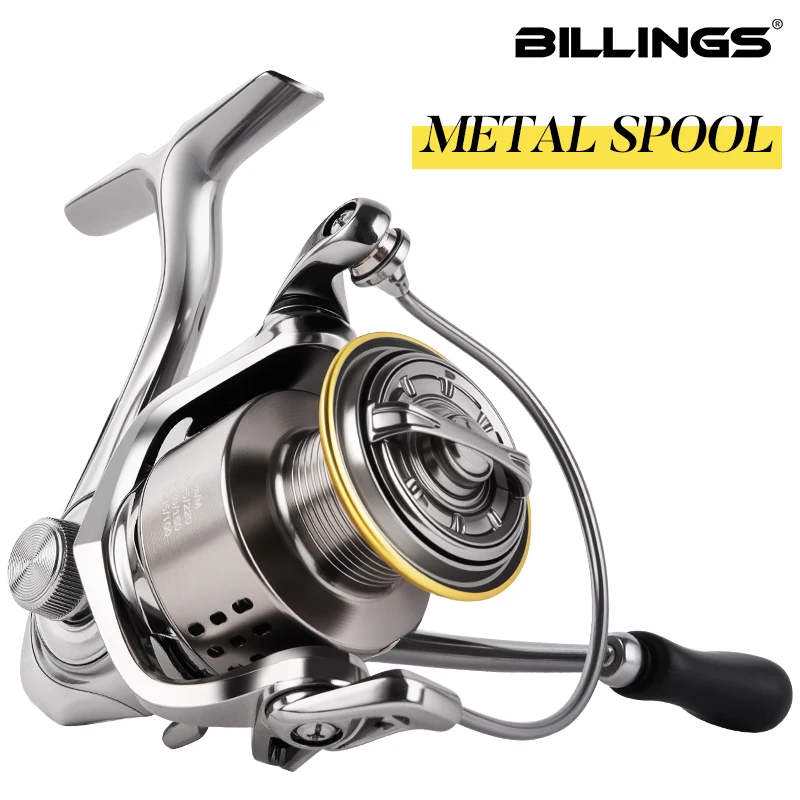 Carrete Spinning Billings – Bobina y Manivela de Metal