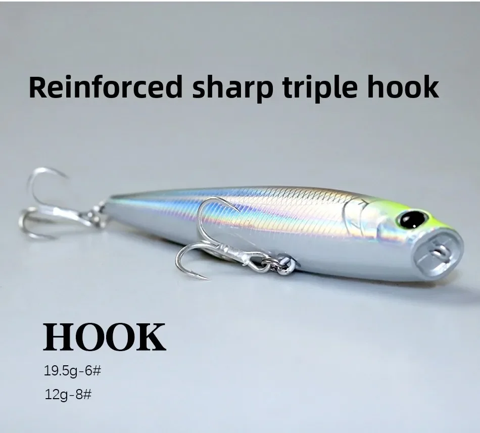 Detalle del señuelo para pesca en roca
