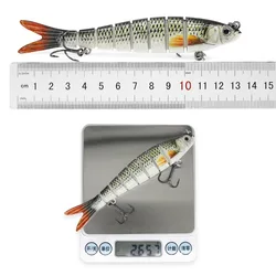 Crankbait articulado wobbler hundimiento 100-135mm 8 segmentos