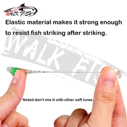 WALK FISH Swimbait blando con cola en T para micro vinilo