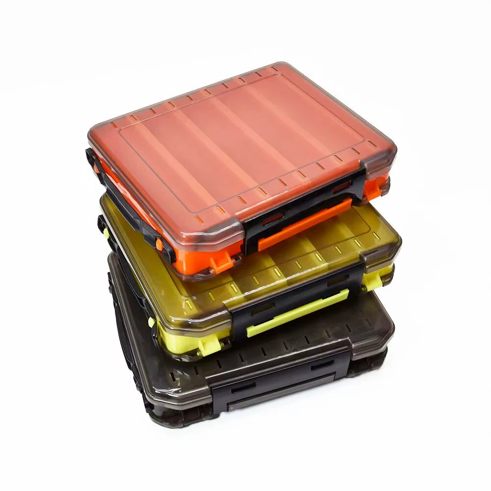Caja de aparejos doble cara para carpa – Almacenamiento con compartimentos - imagen 5