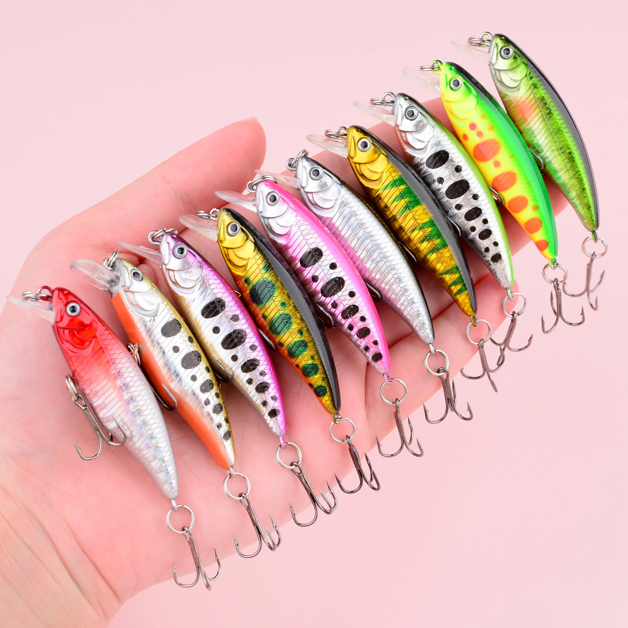 Señuelo Minnow Crankbait Jerkbait Wobbler para lubina y lucio - imagen 3