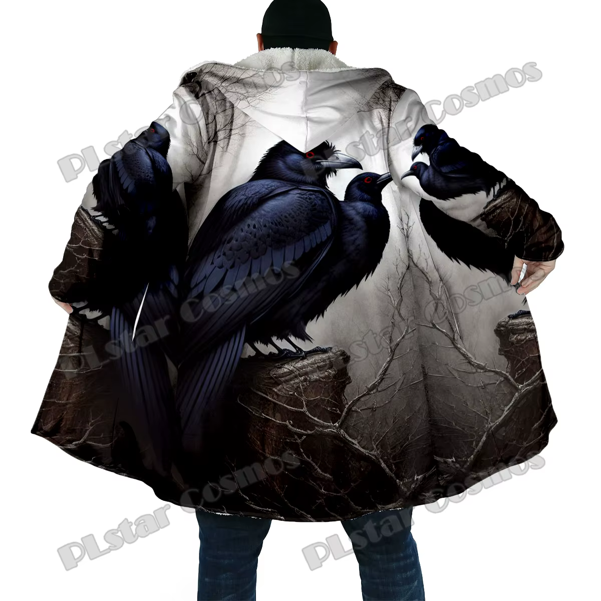 BB62 Capa larga de pesca invierno con capucha lana gruesa - imagen 2