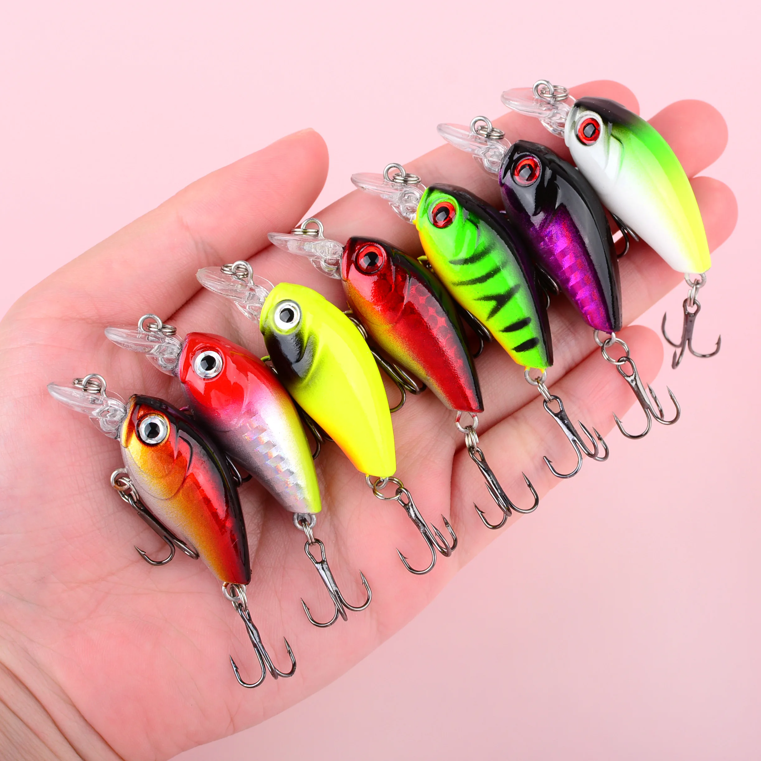 Wobler flotante Crankbait duro para carpa y lubina - imagen 2