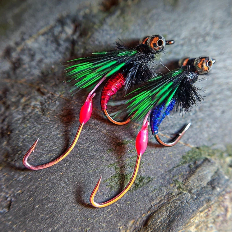 Anzuelos de imitación montados para señuelos tipo mosca