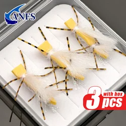 ANFS Chubby Chernobyl moscas de espuma montadas a mano