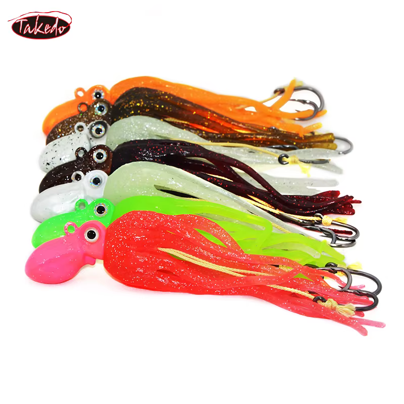 TAKEDO LG01 Jig Head para pulpo UV con TPR y anzuelo - imagen 4