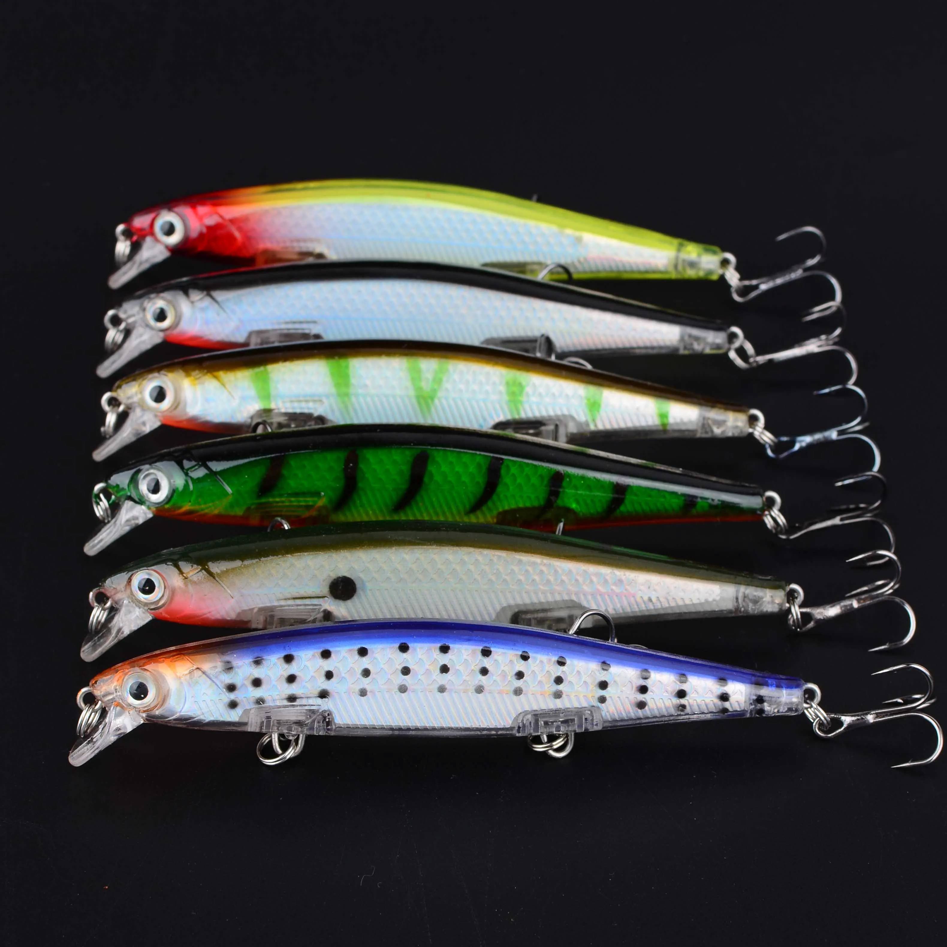 Minnow Wobbler de plástico que se hunde