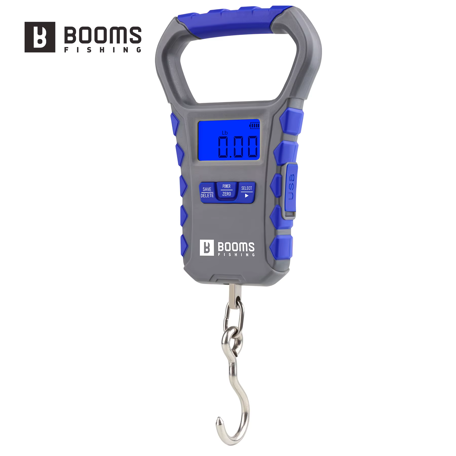 Booms Fishing XW50 Báscula digital pesca LCD recargable portátil