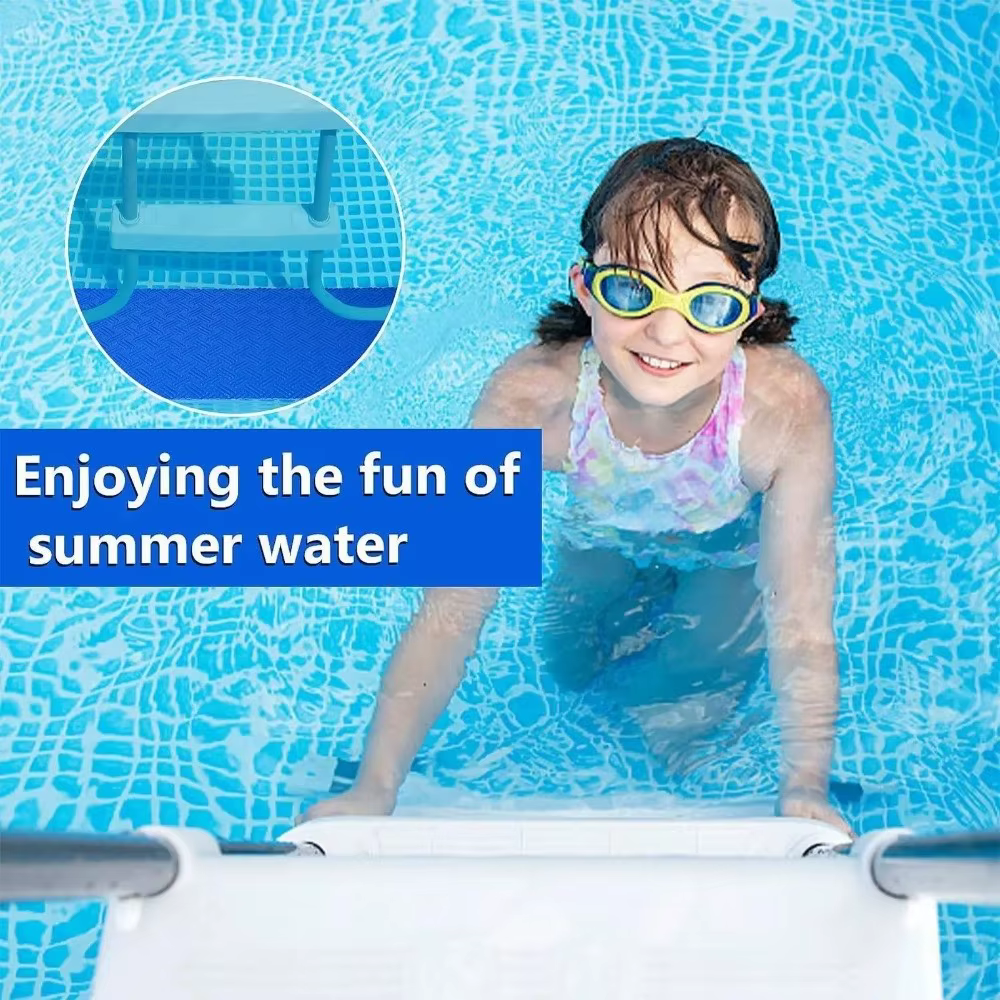 Alfombrilla antideslizante reversible para escalera de piscina