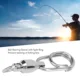 Esmerillones de pesca con anilla ovalada inox, cierre rápido - imagen 2