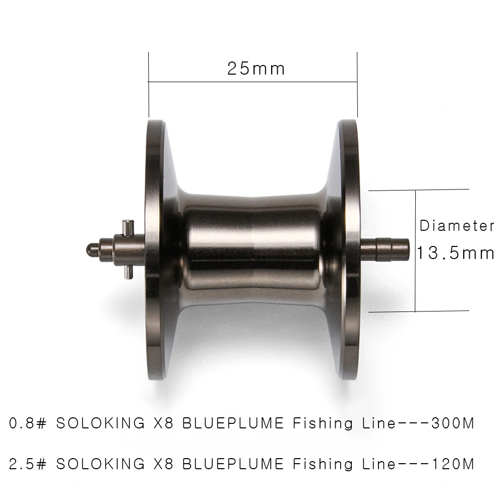 Carrete profundo SOLOKING ASHMOON montado en carrete de pesca