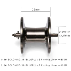 SOLOKING ASHMOON Deep Spool – Carrete ligero para pesca en agua salada