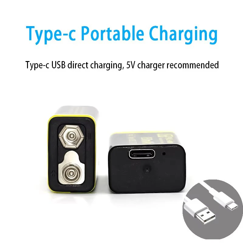 Carga por USB Tipo-C con luz roja/verde