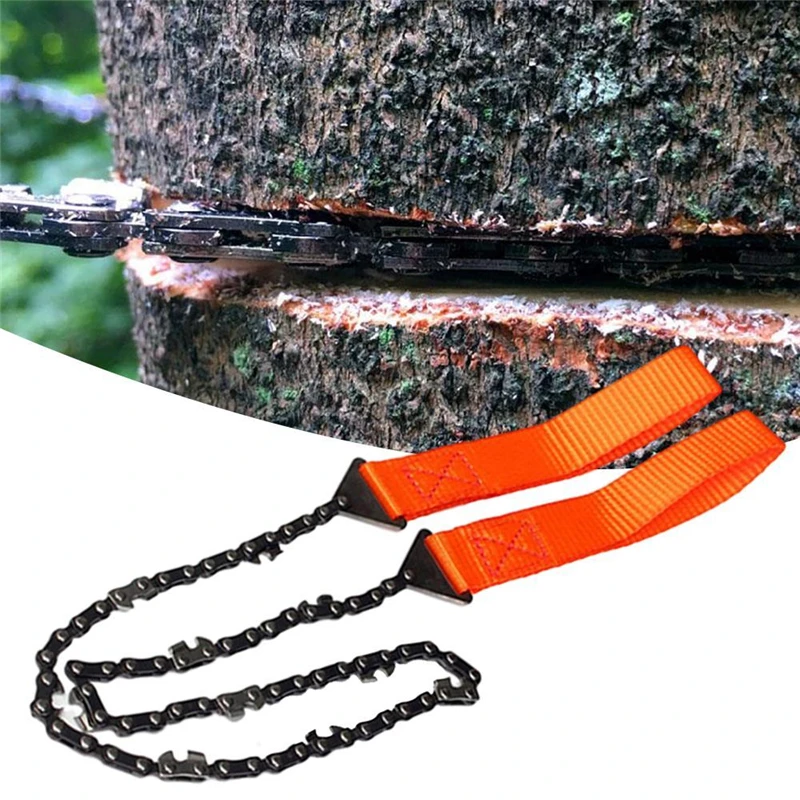 Sierra de cadena portátil de 11 dientes para actividades outdoor