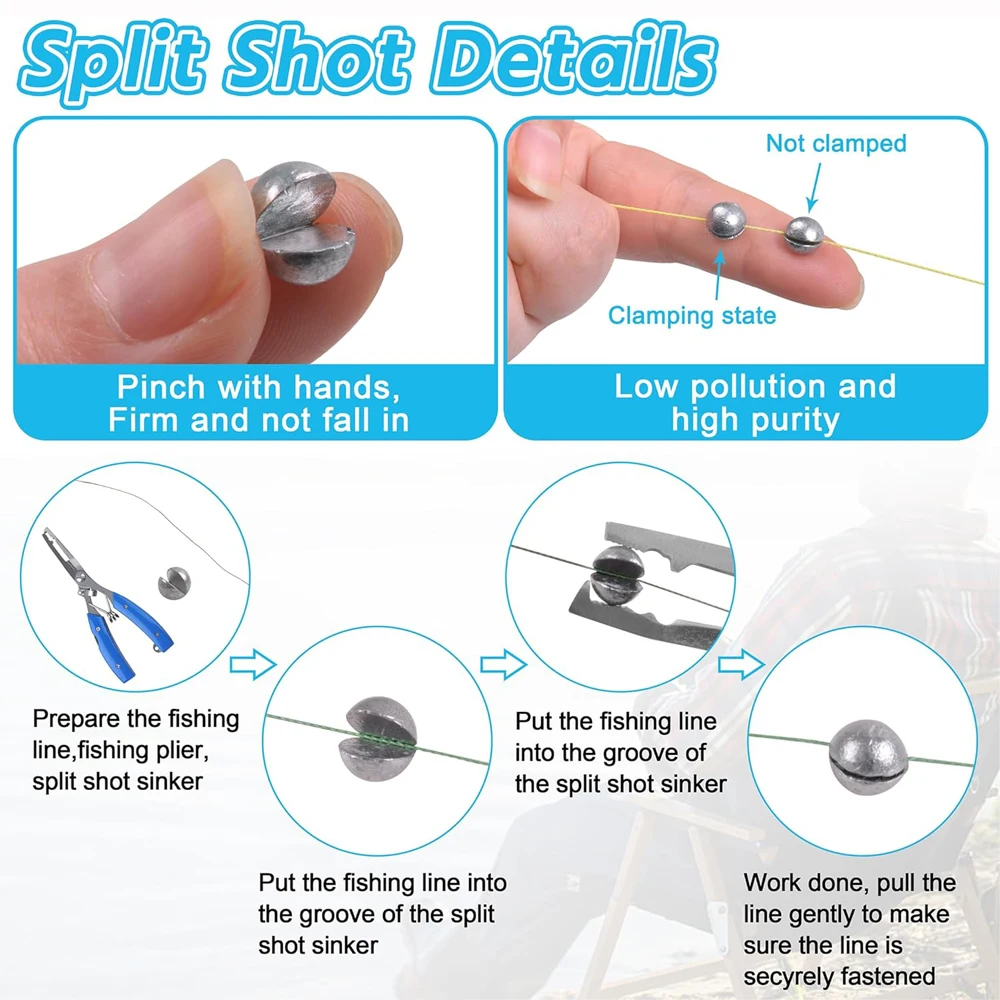 Kit de pesca para principiantes con anzuelos, flotadores y plomos - imagen 2