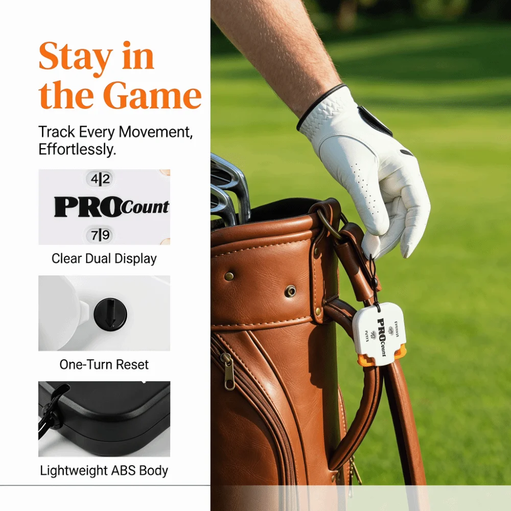 Contador de golpes de golf con pantalla digital y reinicio - imagen 5