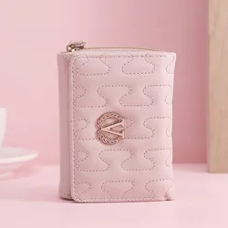 Cartera de mano con forma de V para tarjetas y documentos mujer