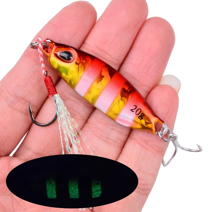 Slow Cast Cucharilla Jigging Metálica – Vibración Pesca Marina - imagen 3