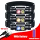 Linterna frontal LED recargable USB-C blanco y rojo/azul/amarillo - imagen 3