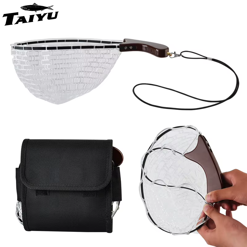 Sacadera Plegable TAIYU para Peces Pequeños con Red de Silicona - imagen 4