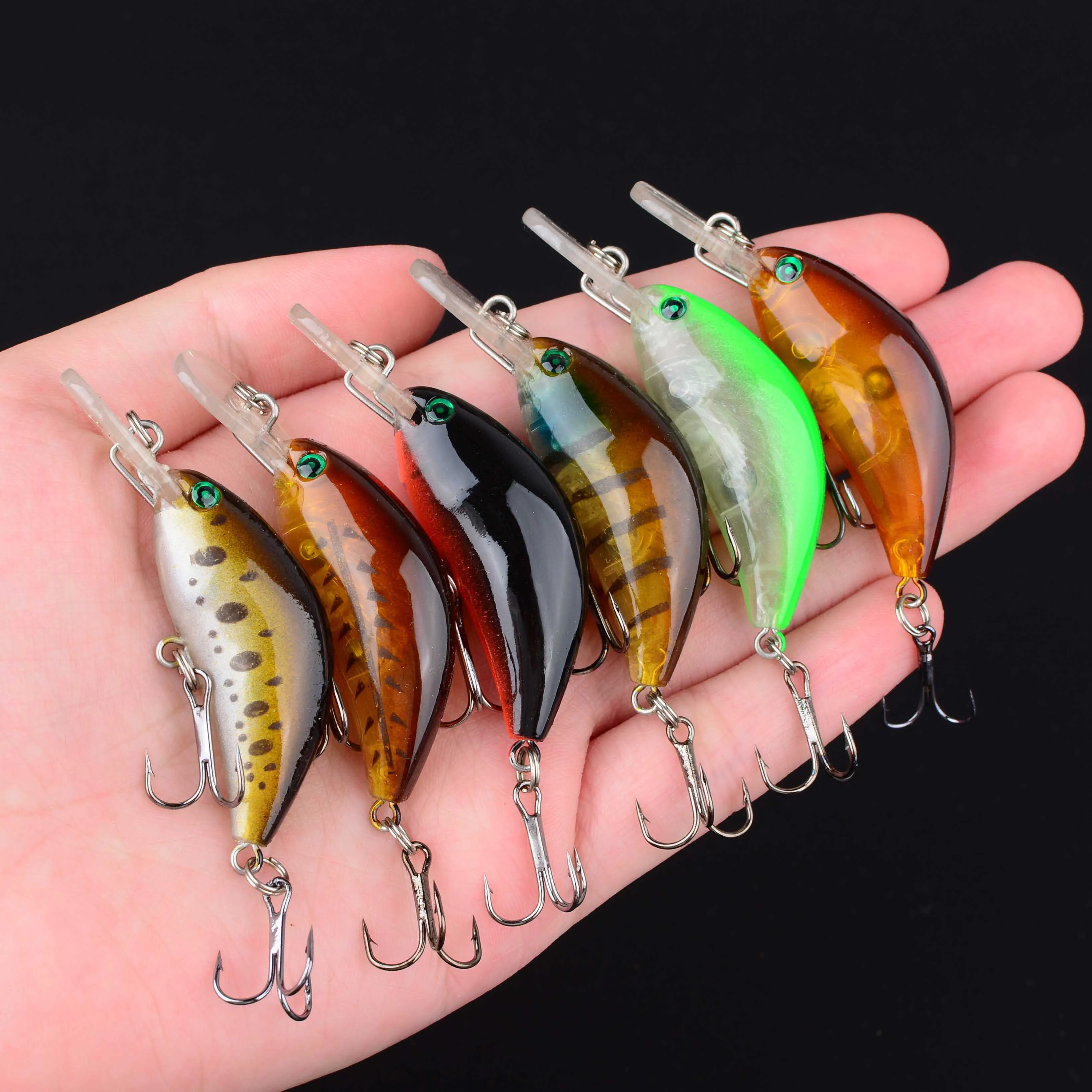 Crankbait minnow hundimiento lento para lubina y lucio - imagen 3