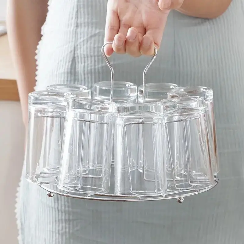 Organizador de cocina para tazas en barra o mostrador