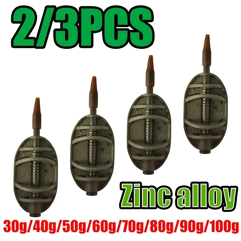 Alimentador de método inline para pesca de carpa en aleación de zinc