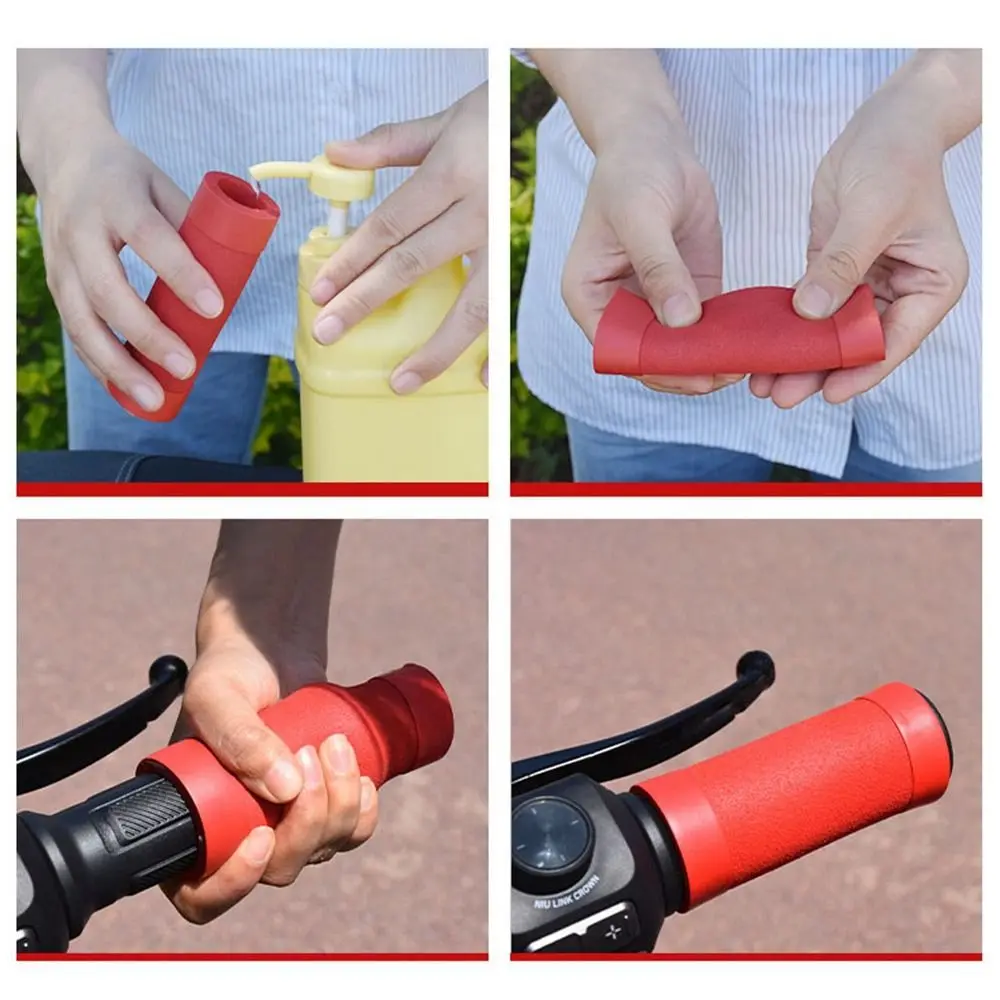 Cubre manillar bicicleta eléctrica esmerilada antideslizante universal absorbe impactos - imagen 2