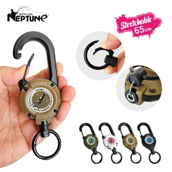 Mosquetón Retráctil con Cable de Acero – Antipérdida para Pesca