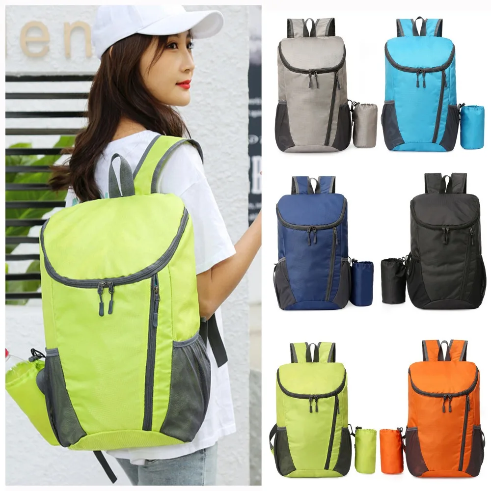 Mochila plegable ultraligera para viajes, fitness y montañismo