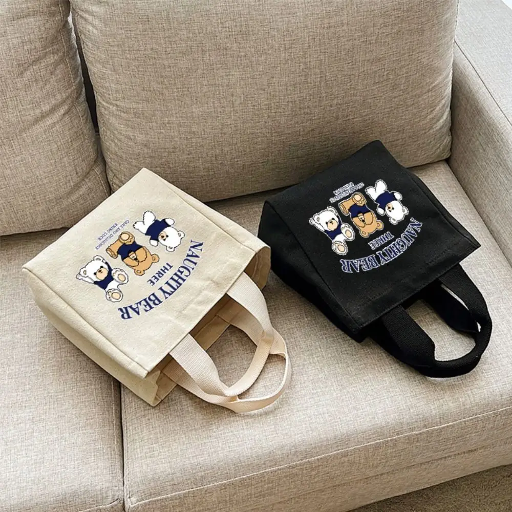 Bolsa de lona casual con asa
