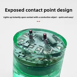 Luz LED para señuelos QAJTAO mini cilíndrica con botón