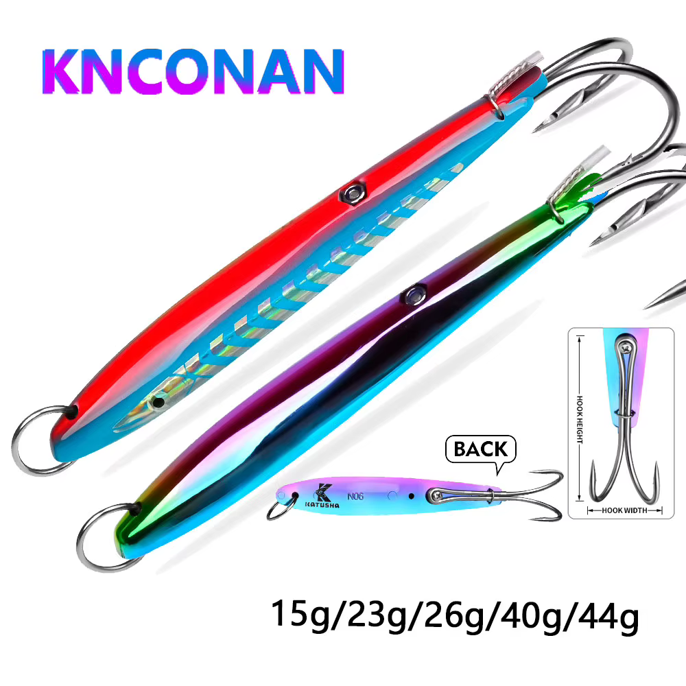 Señuelo Metal KNCONAN – Oscilante para Pesca Lenta en Agua Salada