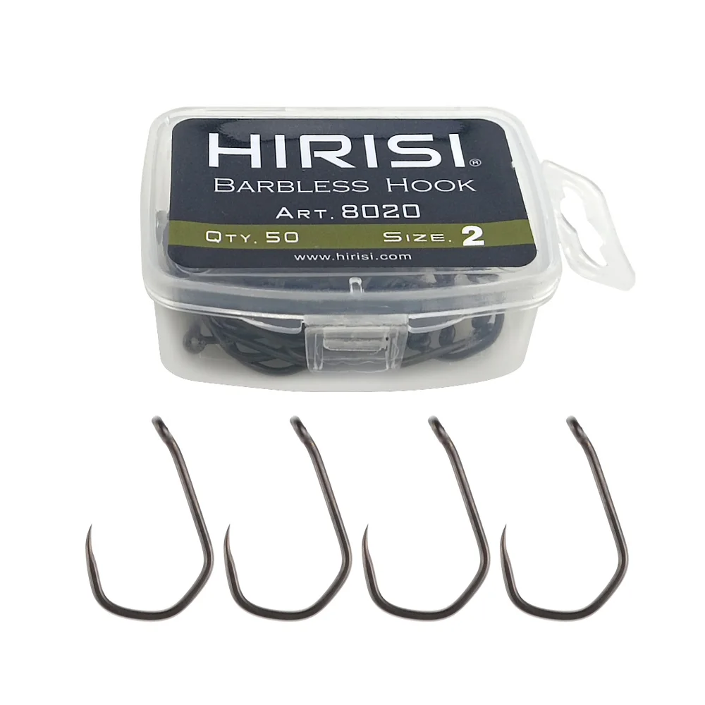 Anzuelos para carpa Hirisi 8020 PTFE alto carbono con punta garra