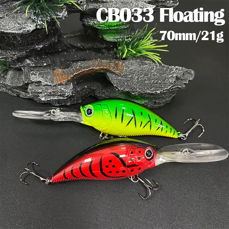 Crankbait flotante 70mm – Señuelo para trucha en agua salada