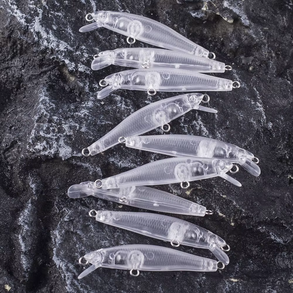 Dr.Holife Mini Minnow flotante sin pintar con cascabeles DIY - imagen 2